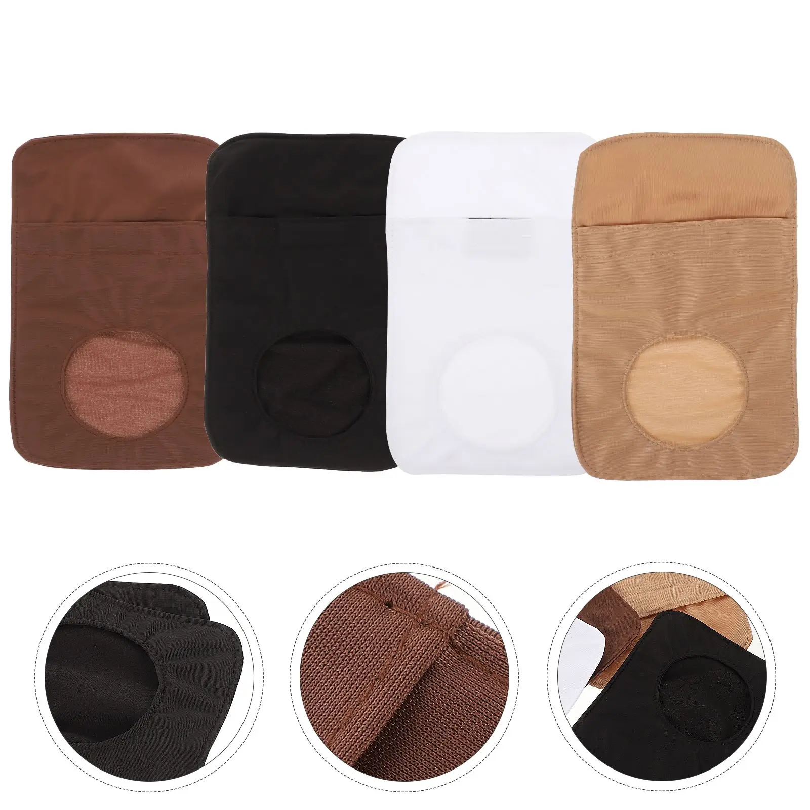 4 Pcs Reusable Washable Small Ostomy Cover Colostomy Bag Shade Bag Ostomy Covers for People Home