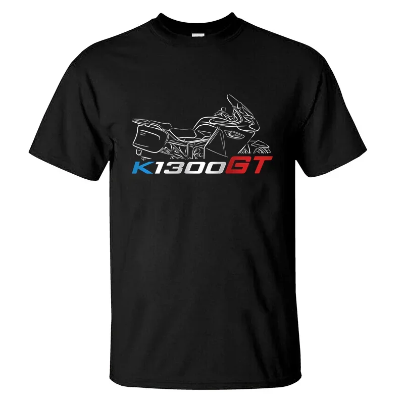 2024 Men T Shirt Casual Moto K1300GT T-shirt Graphic Summer Short Sleeves 100% Cotton S-3XL Cool Tee