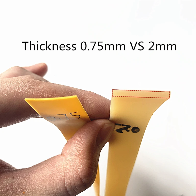 야외 사냥 고탄성 라텍스 고무 밴드 새총 액세서리, 1.5mm 2mm 두께 두께 고무 밴드, 고품질 새총 액세서리, 3 개