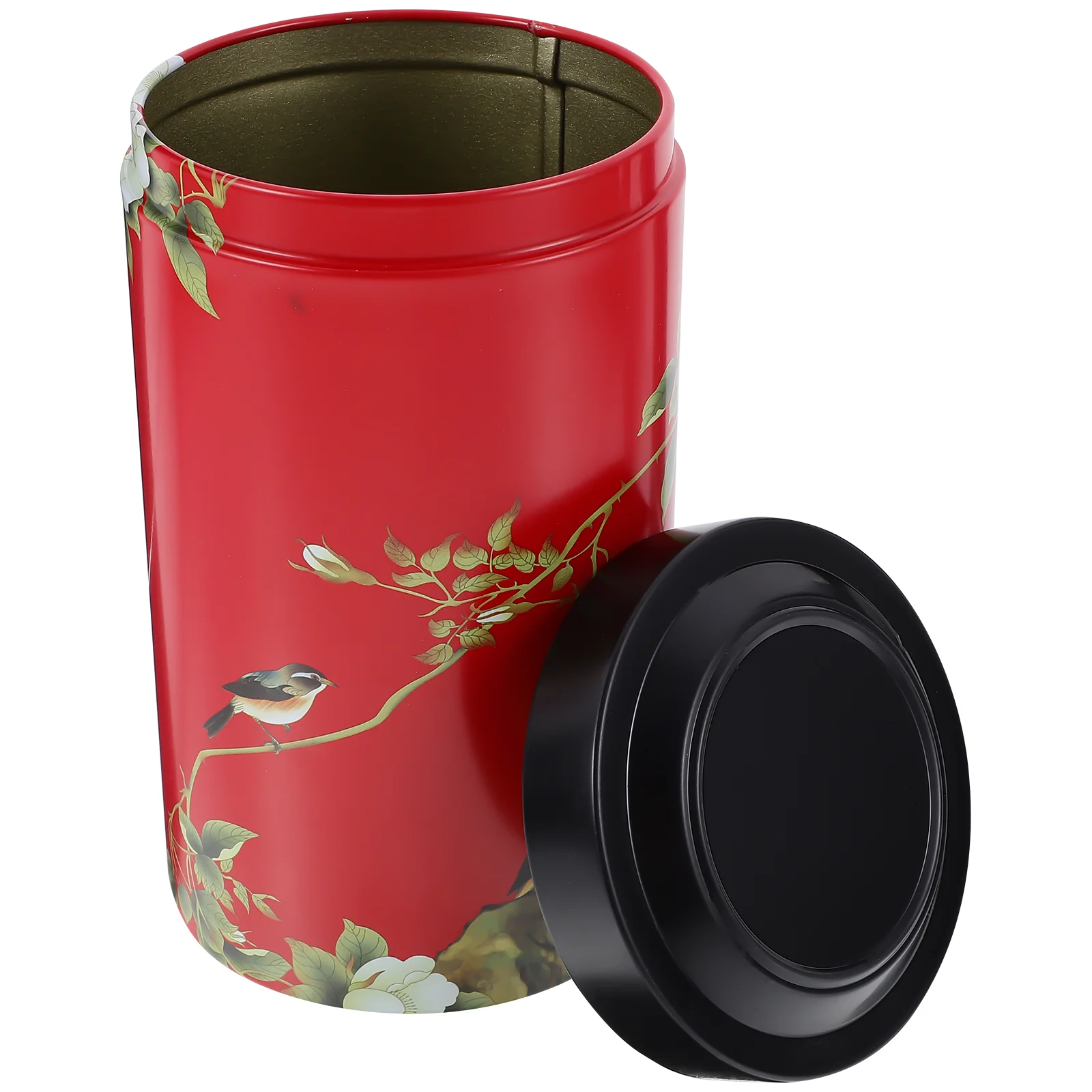 

Tea Tin Canisters Metal Jar Chinese Tinplate Coffee Sugar Storage Jars Airtight Loose Tea Container Tea Bag Can Small Kitchen