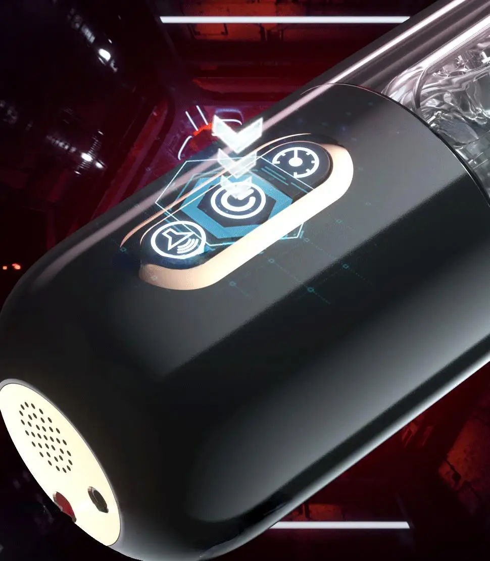 Automatic Telescopic Rotating Male Masturbator Vacuum Cup Toy_voghion.com