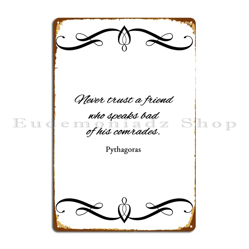 

Friends And Comrades Metal Sign Poster Retro Wall Mural Party Design Tin Sign Poster