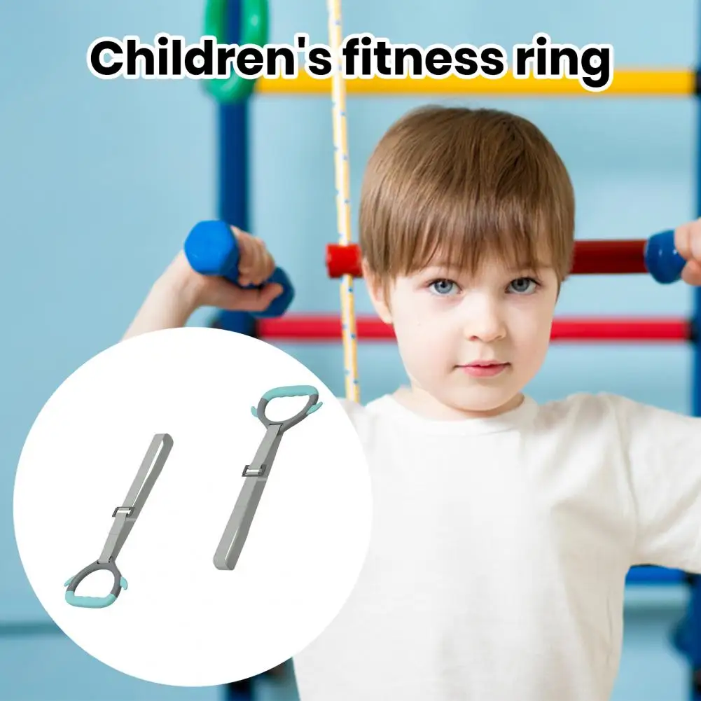 Children Fitness Ring Adjustable Fitness Ring Premium Gymnastics Rings Adjustable Straps Non-slip Grip 200kg Load For Height