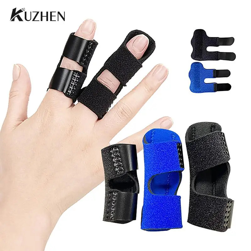 

1Pcs Pain Relief Aluminium Finger Splint Fracture Protection Brace Corrector Support With Fixed Tape Bandage