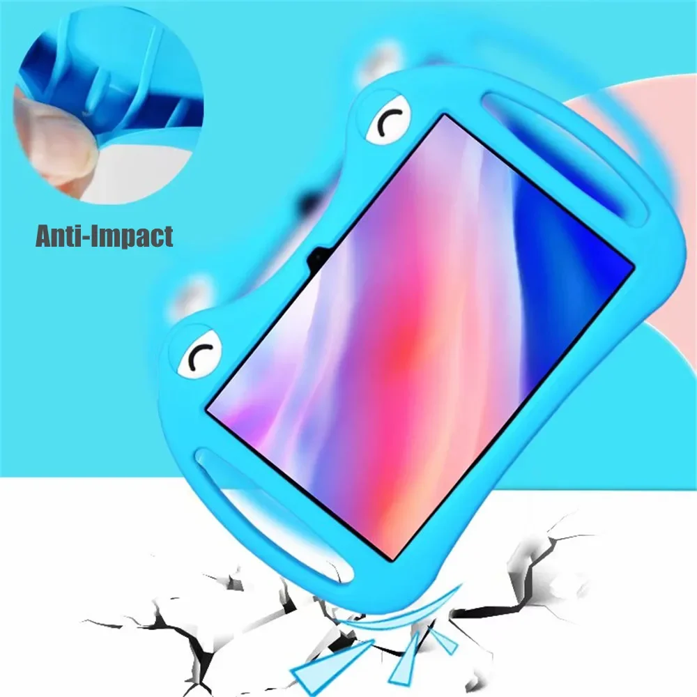 Portable Shockproof Silicone Tablet Cover with Kickstand, 10.1