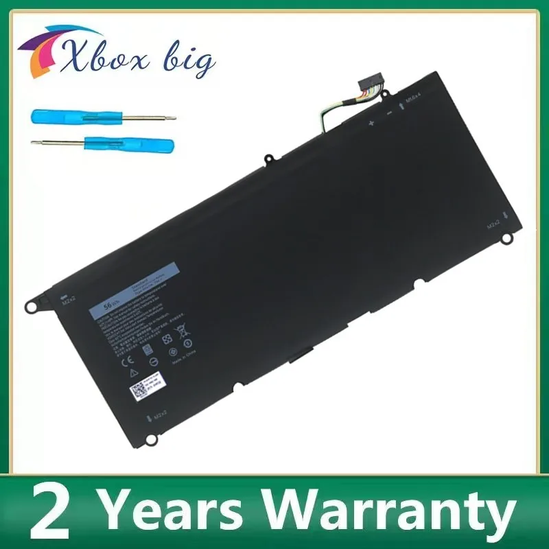 

90V7W PW23Y Laptop Battery For Dell XPS 13 P54G 9343 XPS13 JHXPY JD25G 9350 9360 13D-9343 0N7T6 5K9CP RWT1R 0DRRP 7.6V 56WH 60WH