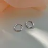 Boucles d'oreilles créoles trèfle en argent sterling 925 pour femmes et jeunes filles, élégantes et tendance, idéales pour mariage, fête, accessoires de bijoux, cadeaux