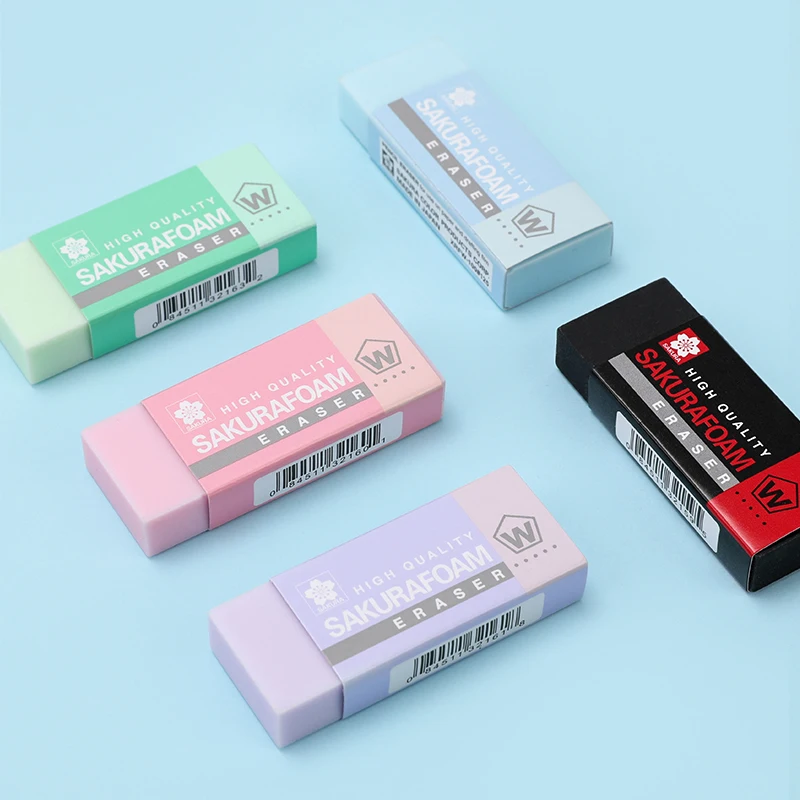 5pcs Sakura Pencil Eraser XRFW 40/60/100 High Quality Sakurafoam Eraser