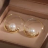 86957-6f57d6.jpg Boucles d'oreilles françaises avec perles artificielles circulaires simples, Niche, Style haut de gamme, boucles d'oreilles polyvalentes