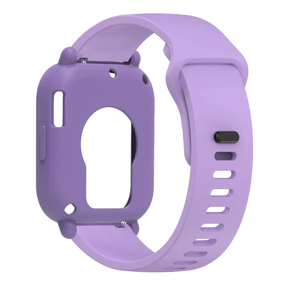 Silicone Strap and Protective Bumper for Smartwatch - Replacement Bracelet Belt