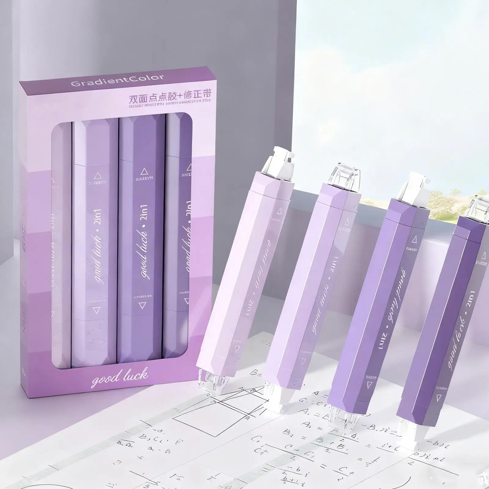 White Out Correction Tape 4 Pieces Easy To Applicator Stationery Supplies Glue Tape Roller For Crafts For Men Women Boys Girls