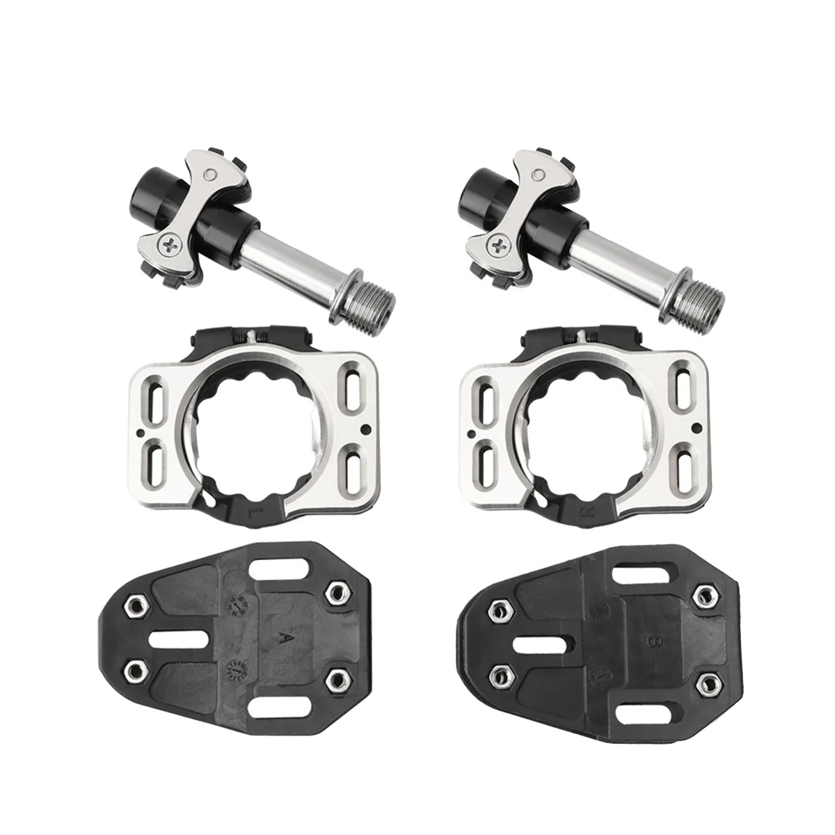 

Titanium Alloy Lollipop Self-Locking Pedal Titanium Shaft Tripellin Bike Lock Pedal for Road Bicycle for SPEED PLAY,B