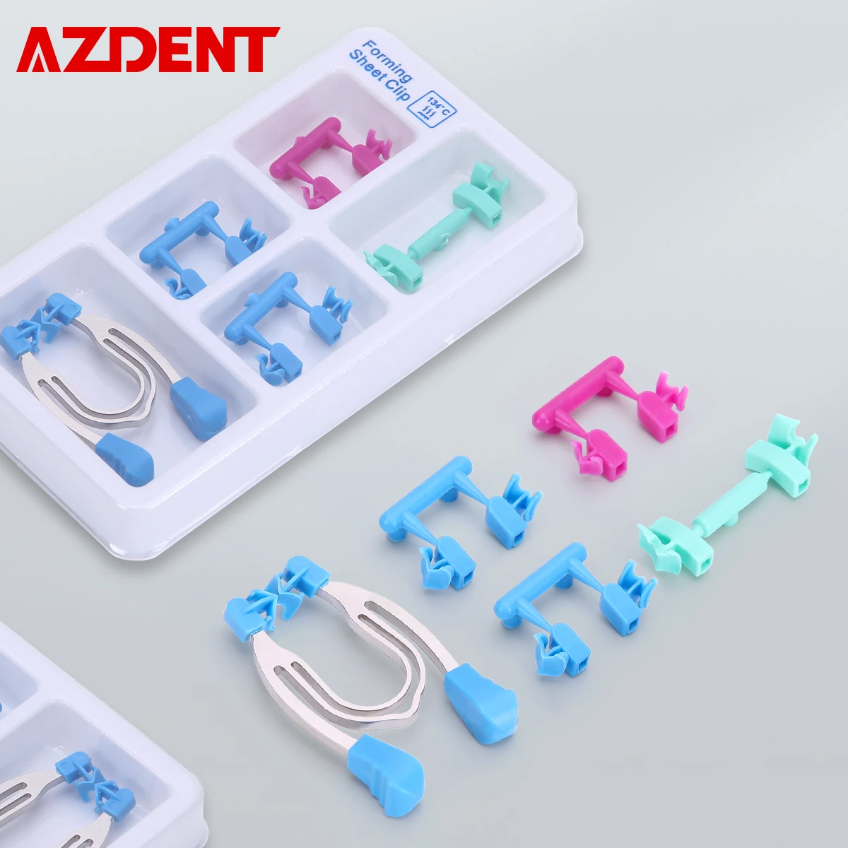 AZDENT Dental Sectional Contoured Matrix Clip Clamps Wedges New Type
