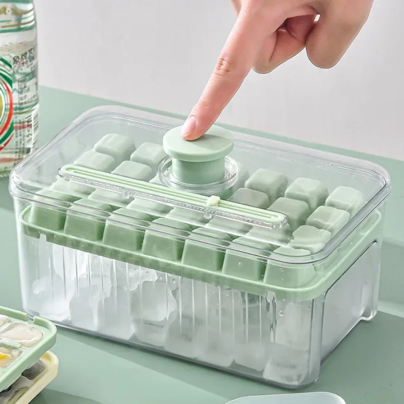 

Новая форма для кубиков льда, многоразовая силиконовая форма для льда с крышками