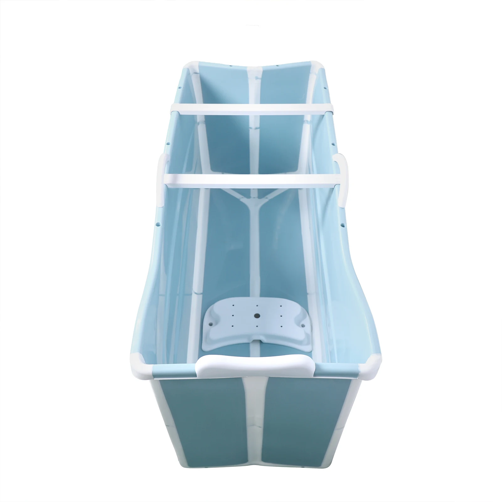 Portable Folding Water Tub Bathtub Adult Spa Soaking Bath Bucket +Drain Pipe Set 5