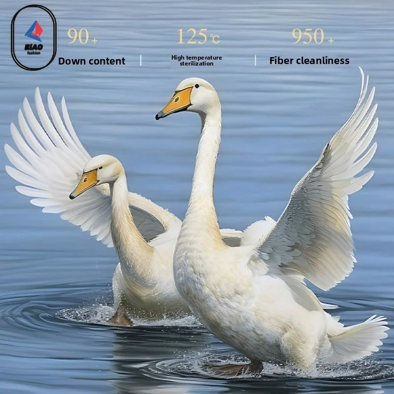 EIAO 2026 Winter Down Jacket Men High Quality Solid Color White Duck Down Padded Coat Korean Trendy Stand Collar Windproof Parka