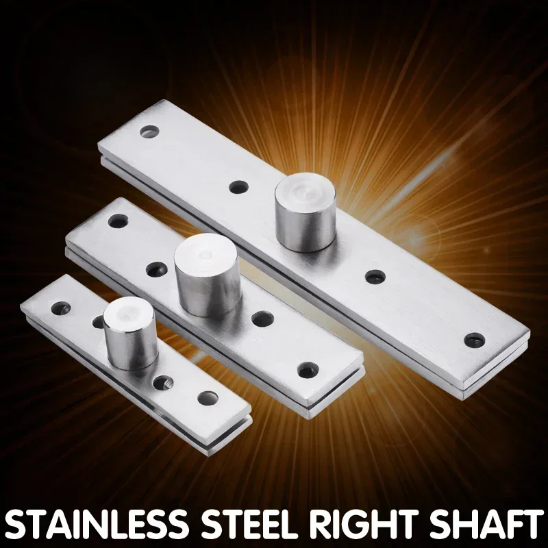 360 Degree Rotation Axis 75mm 95mm Stainless Steel Up and Down Doors Rotating Hinges Location Shaft Hidden Pivot Hinge