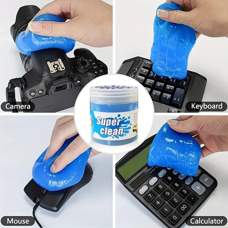 1/2pcs Car Cleaning Gel Detail Tool Cleaning Gel Cars Interior Putty Cleaner Keyboard Notebook Clean Reusable Gels Magic Clean - 6