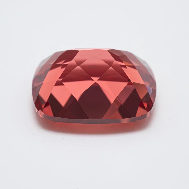 Lab Grown  Padparadscha Fire Lotus Flower Rectangular Cushion Shape VVS1 Charms DIY for Jewel Making Selectable AGL Certificate