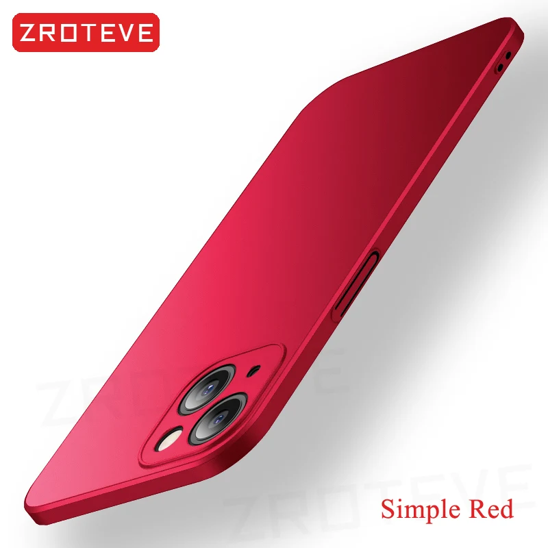 For iPhone13 Case ZROTEVE Luxury Slim Frosted Hard PC Cover For Apple iPhone 11 12 13 Pro Max iPhone11 iPhone12 Mini Phone Cases cute iphone 12 mini cases