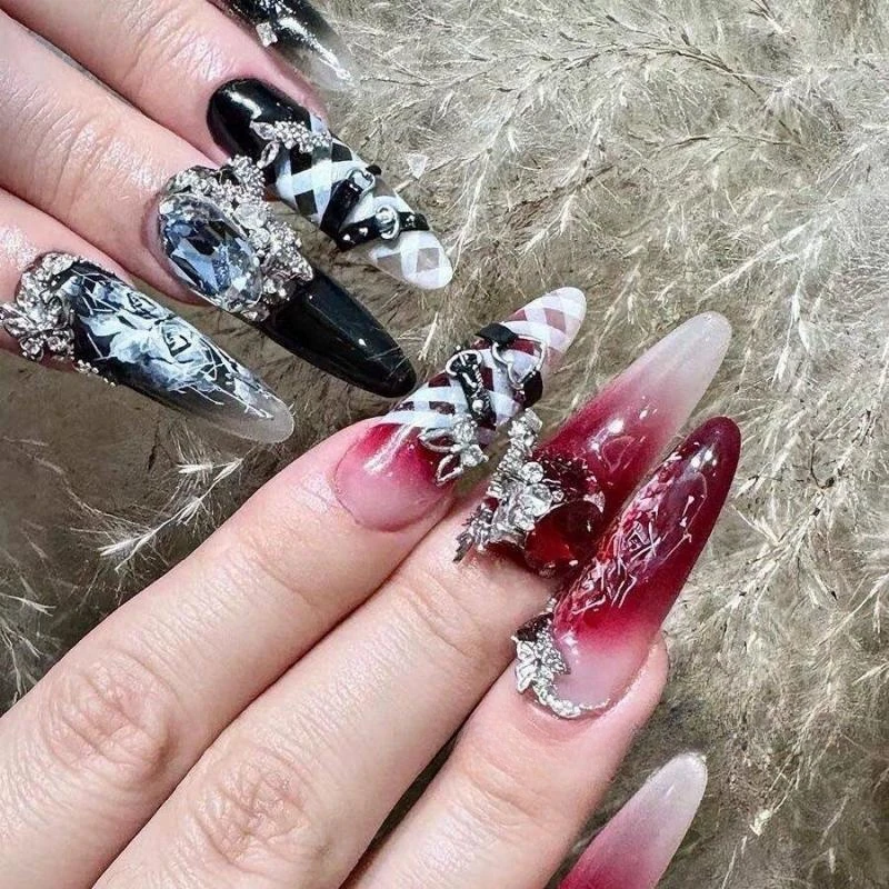 1Pc/2Pcs3D Nail Silicone Carving Mold Sexy Belt Y2K Kawaii Bow JK Girl DIY Party Nail Decoration Art Nail Beauty Charm 2