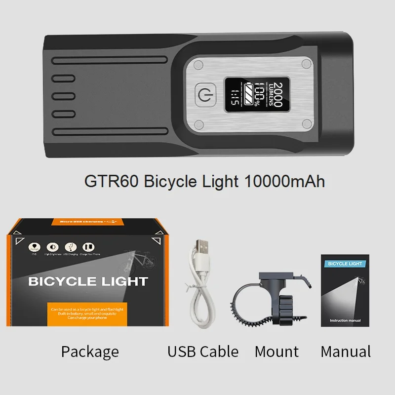 8 LED 10000mAh GTR60