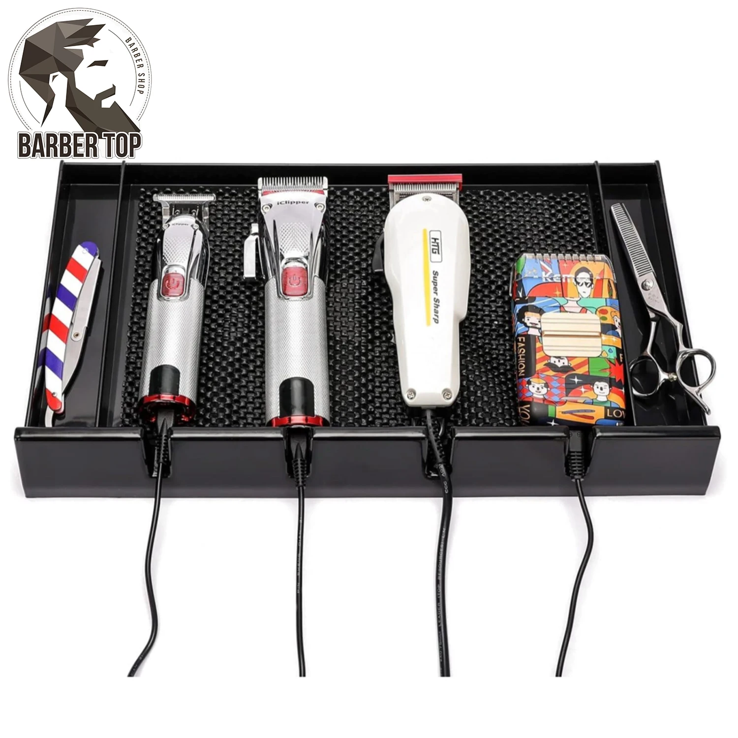 Barber Electric Clipper Rack Salon Hairdressing Clipper Tray Resist