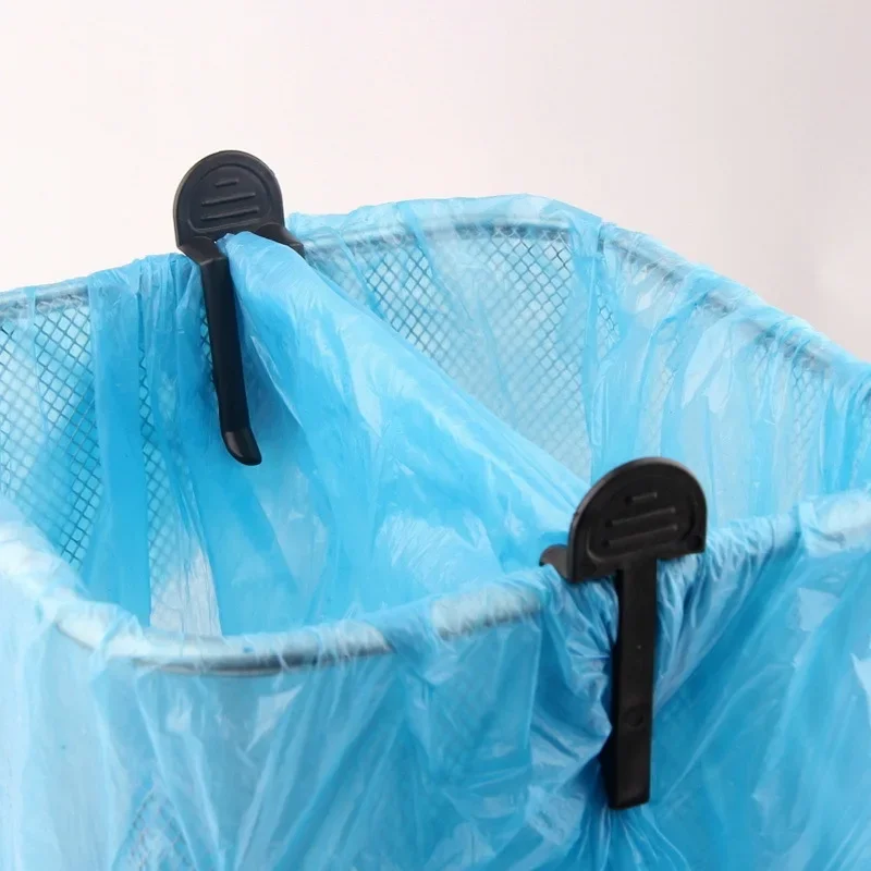 2/6/10Pcs Practical Plastic Garbage Bag Clip Fixed Waste Bin Bag Holder Rubbish Clip Trash Can Clamp Kitchen Bathroom Gadgets 2