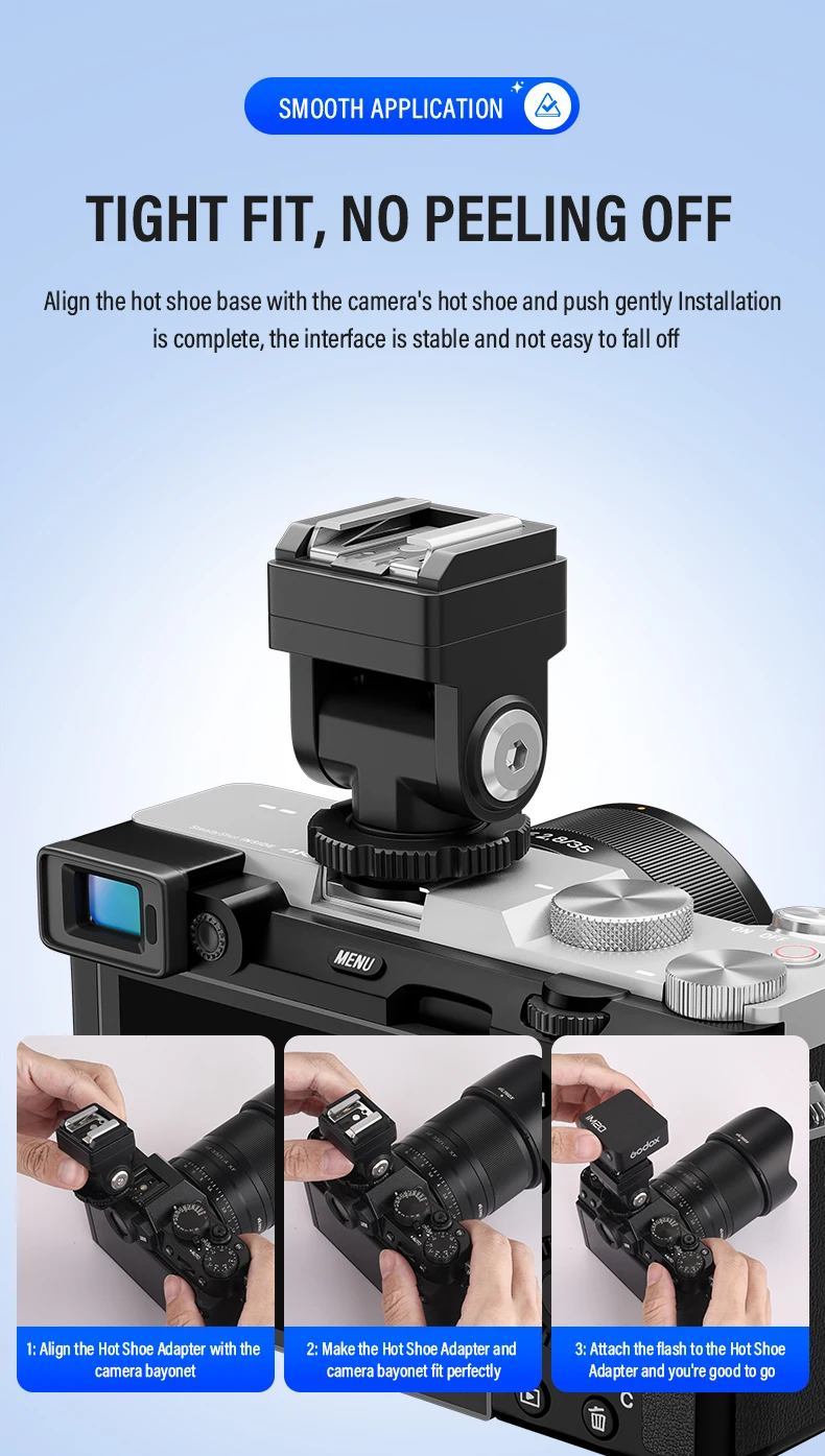 C-N2 Hot Shoe Converter Adapter PC Sync Port Kit For Godox IM20/IM30 Nikon Flash