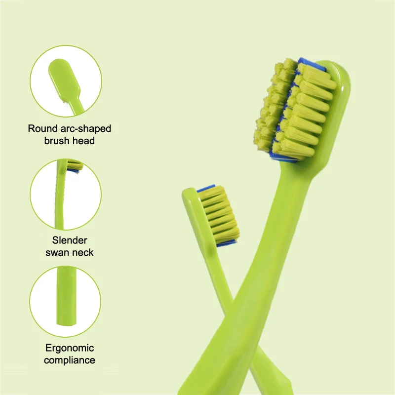 교정기용 부드러운 치아교정 칫솔 1개, 무독성 성인용 치아 칫솔 구강 청소 도구