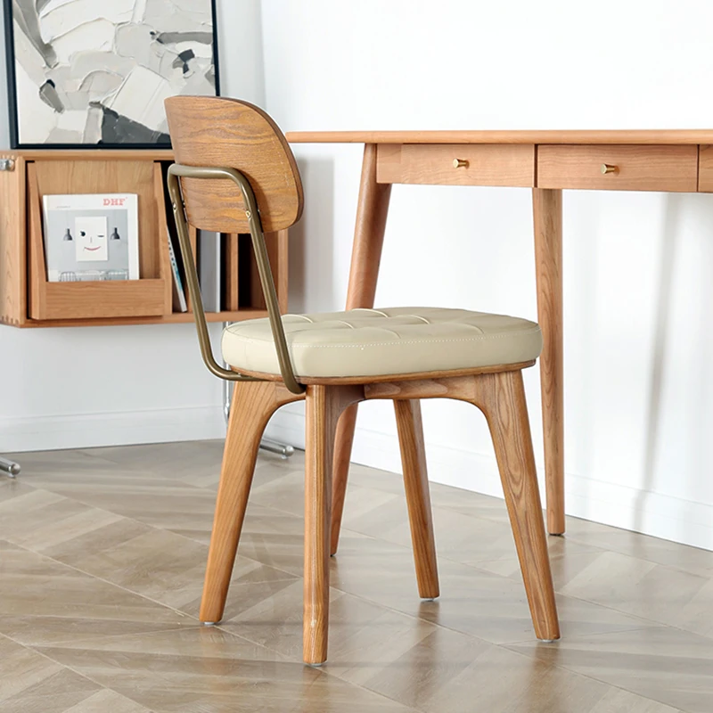 

Hotel Wood Dining Chair Modern Luxury Conference Living Room Chairs Kitchen Lounge Home Silla Comedor Interior Decoration