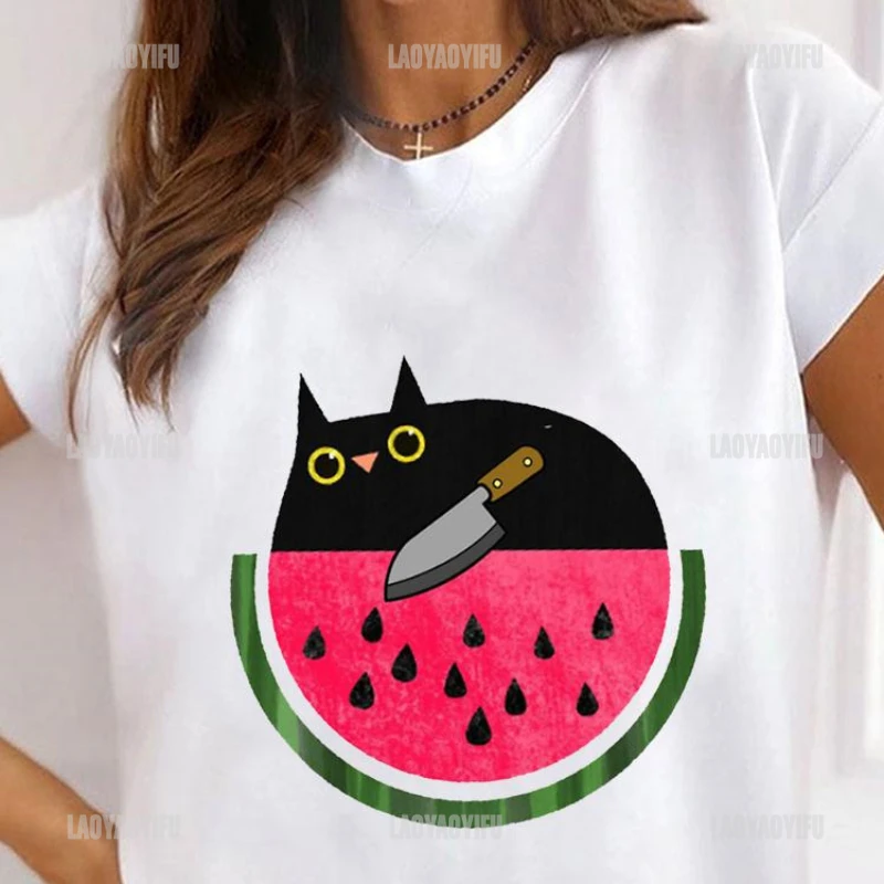 

Летние женские футболки с коротким рукавом, женская модная одежда с принтом, футболка с графическим рисунком, милая одежда в стиле кошки, животного, любимого питомца