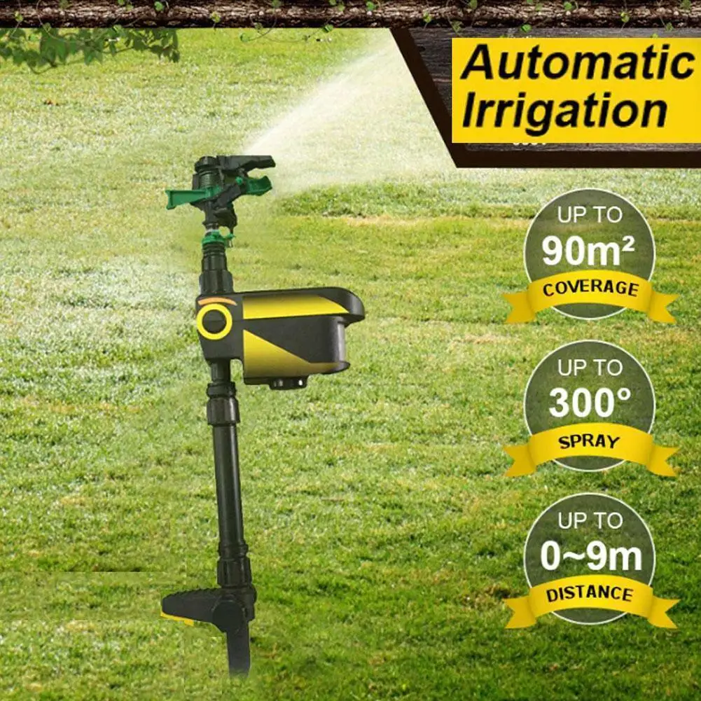 

Solar Powered Motion Activated Animal Repeller Upgraded Animals Garden Sensor Version Sprinkler Automatic Repellent Deterre V2R0