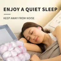 2/4/6/12/20PCS Gift Soft Wax Cotton Earplugs Wax Kneadable Ear Plugs Airplane Sound Insulation Noise Reduction Ear Plug Unisex 1