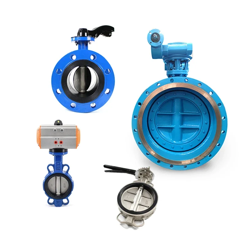 

DIN BS JIS ANSI standard 2"- 20" DN100 DI body SS304 disc wafer flange butterfly valve