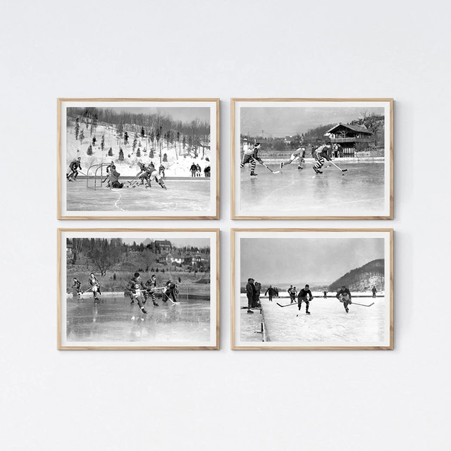 Hockey Vintage Photography Wall Art: Prints, Paintings & Posters