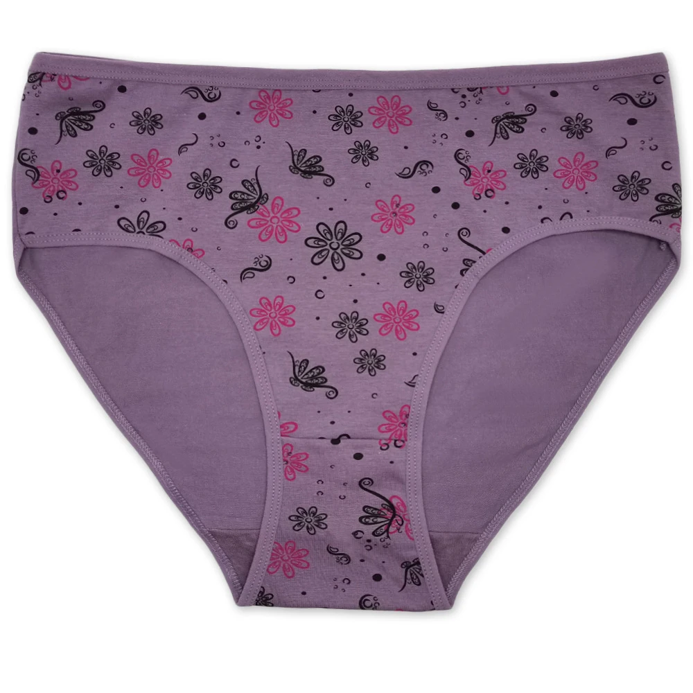 Women's Cotton Briefs 6 Pack Mid Rise Panties Image 4