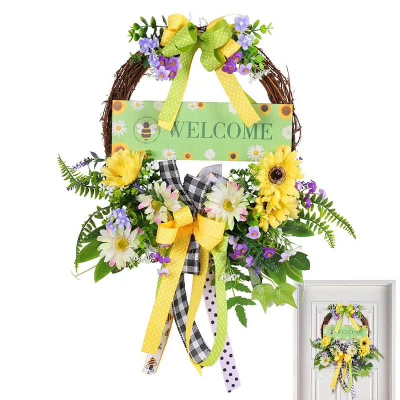 

Весенние цветы, искусственный цветок, лук, венки эвкалипта, приветственная дверь, подвески, Декор, гирлянда для фестиваля