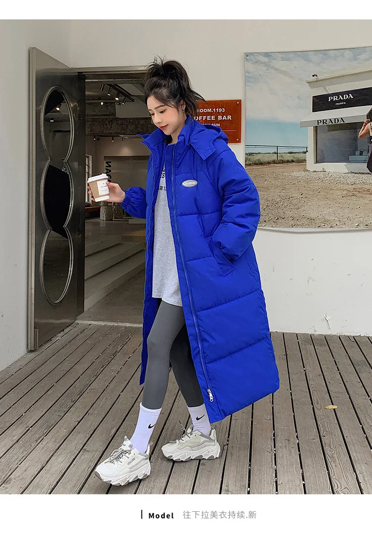 Chaqueta Ligera De Invierno Para Mujer – Manga Larga, Holgada, Con Capucha Y Bolsillo Con Cremallera – Color Liso Y Corte Casual Para El Día A Día