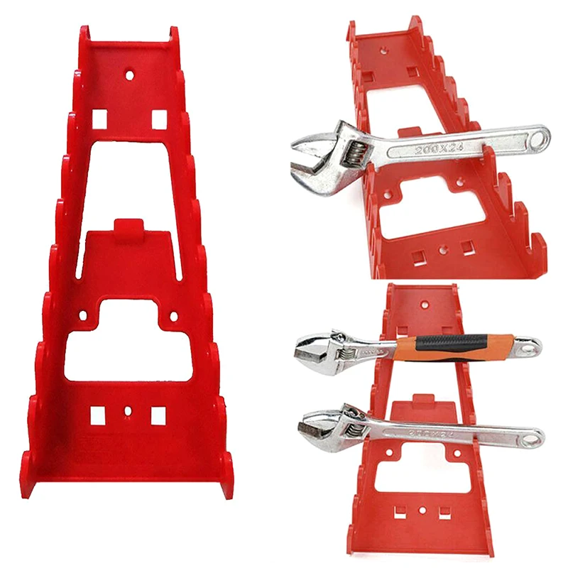 Wrench Spanner Sorter Holder Wall Mounted Tray Rack Storage Organizer Household Tool Organizer Rail Bracket Wrench tool organizer wrench organizer wrench holder