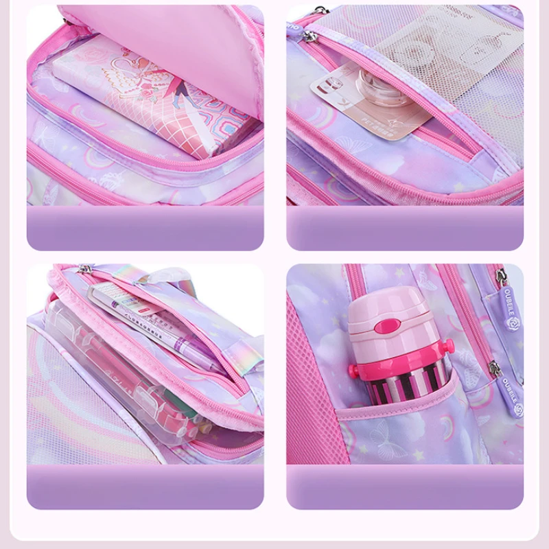 Kids Elementary Middle High School Bag Orthopedic College Backpacks  Travel Back Pack Large Bookbags for Teens Girls Students 3