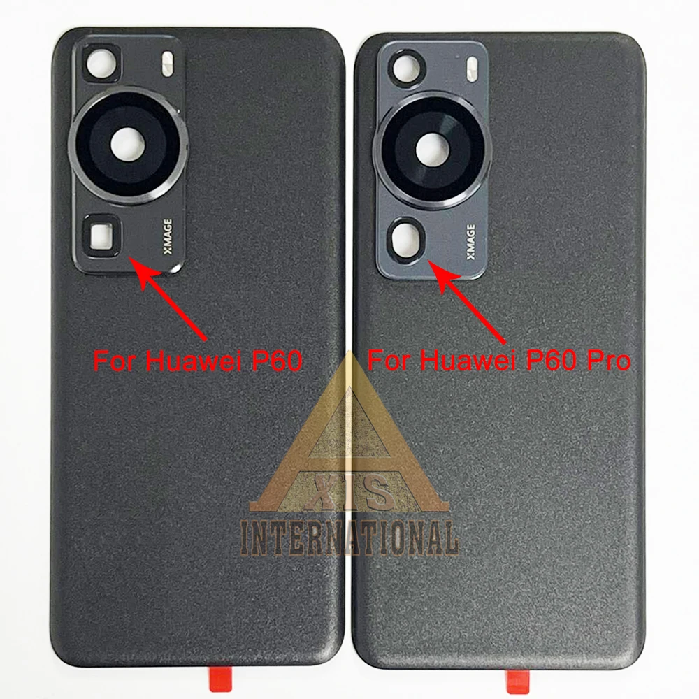 화웨이 P60 프로용 오리지널 후면 커버, 배터리 커버 하우징, 카메라 프레임 렌즈, 화웨이 P60 후면 케이스, 스티커, 6.67 인치