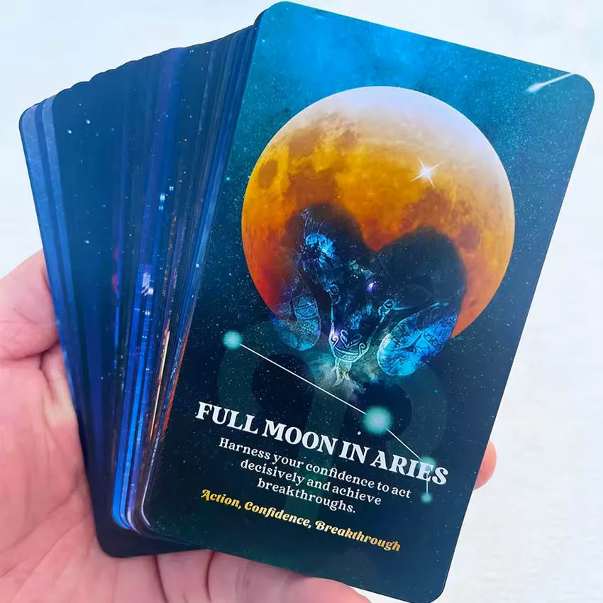 Moonlit Legends Oracle Cards Moon Messages Card Games 57-Cards