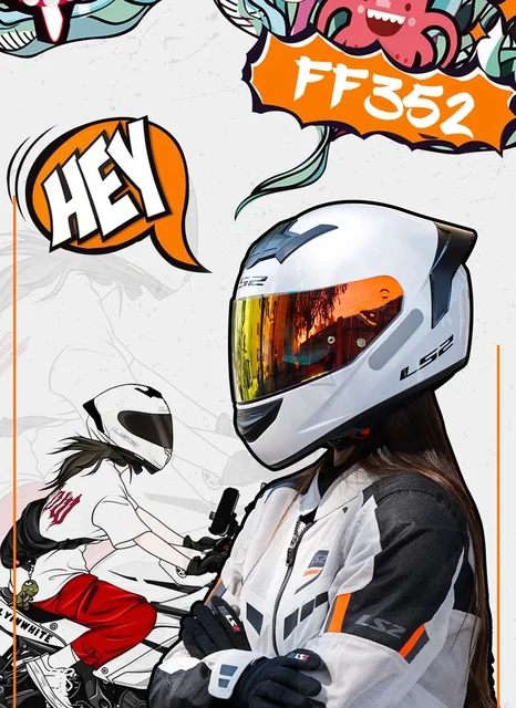 オリジナル LS2 フルフェイスオートバイヘルメット LS2 FF352