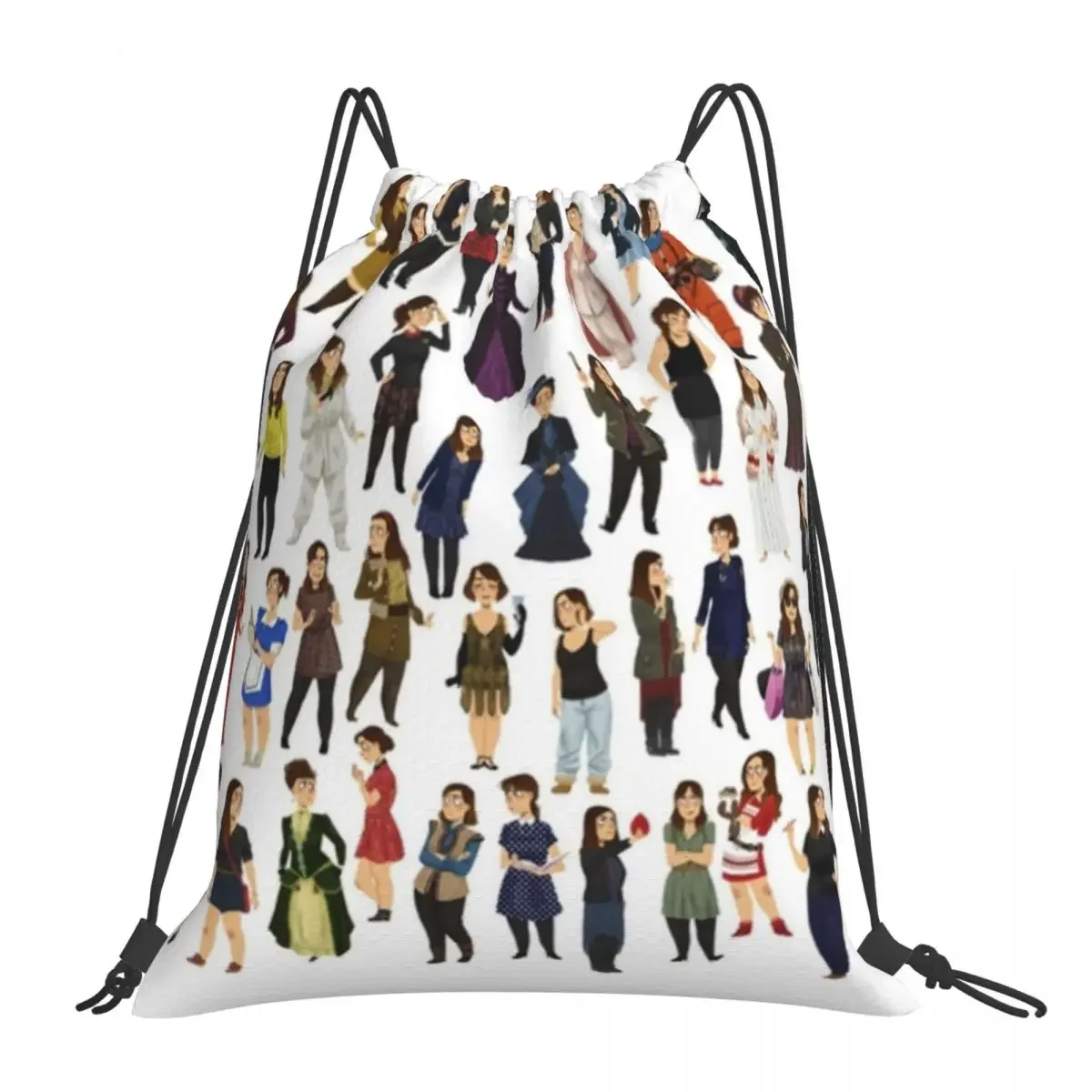 

Every Clara Outfit Ever Backpacks Multi-function Portable Drawstring Bags Drawstring Bundle Pocket Shoes Bag Book Bags For Man
