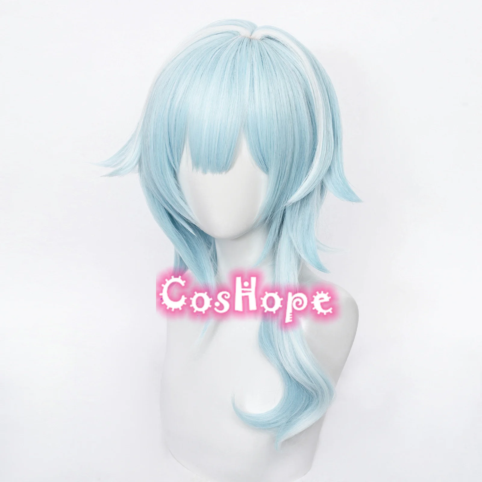 anime maid outfit Genshin Impact Eula Cosplay Wig Women 48cm Short Wig Blue Wig Cosplay Anime Cosplay Wigs Heat Resistant Synthetic Wigs Halloween old lady costume Cosplay Costumes
