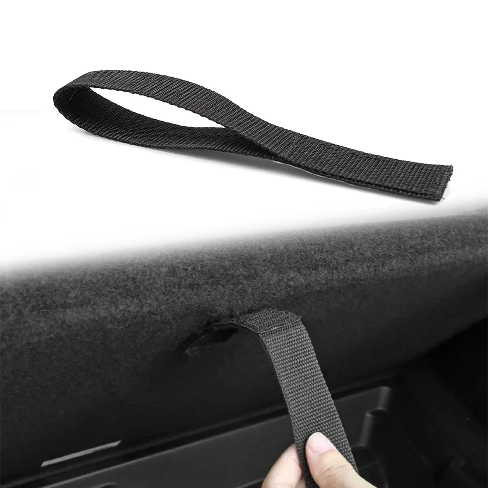 Car Rear Trunk Rope Draw String Hook Loop High Strength Oxford Fabric Organizer for Tesla Model Y Interior Accessories