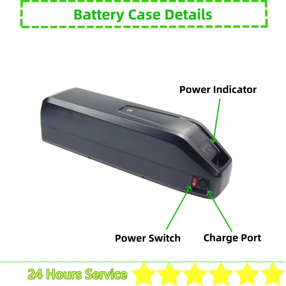 Enhanced Down Tube Ebike Battery Case with Cell Holders and Spacers