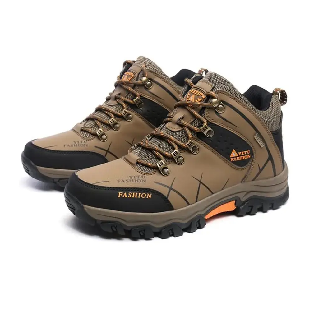 

YT585188 Outdoor Lace-up High-top Hiking Boots Sport Men's Shoes For Camping Climbing Mountain Non-slip Breathable Shoes