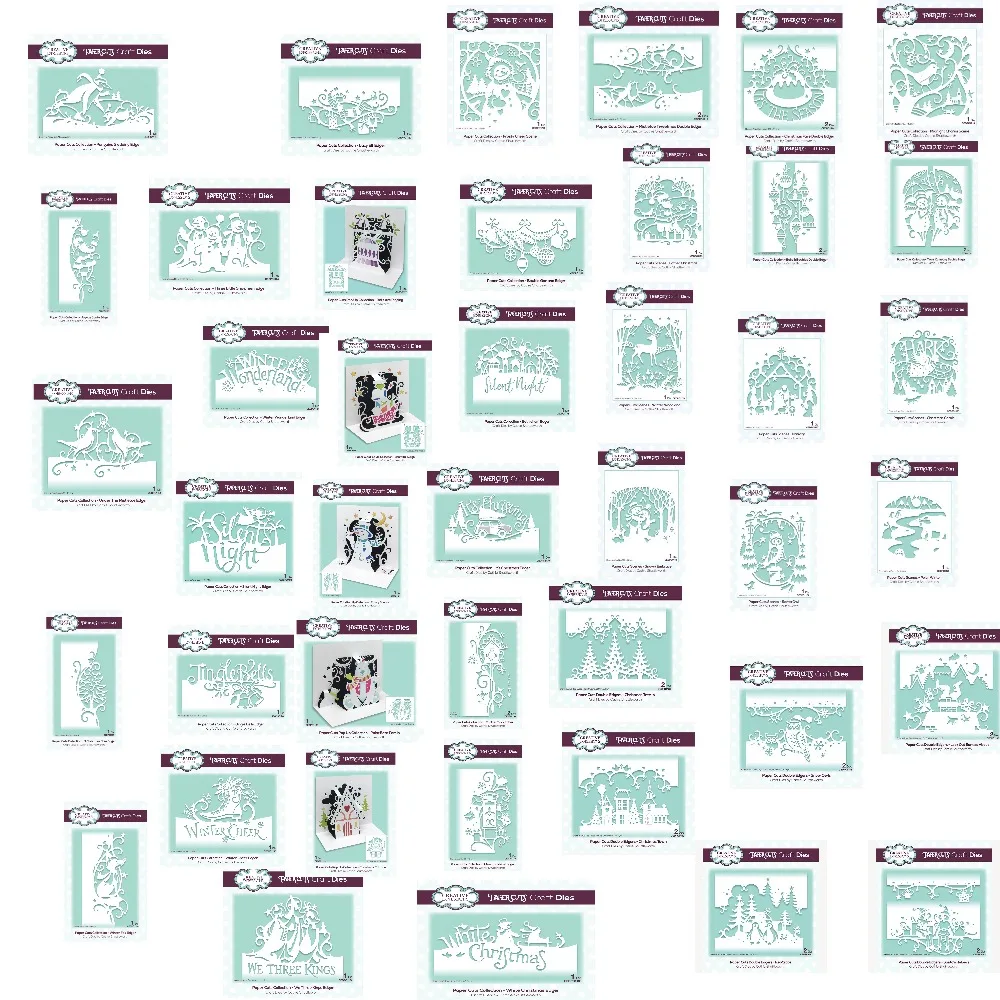 Christmas Fare Double Edger Metal Cutting Frame dies New Templates DIY Scrapbooking Paper Making Crafts Cuts